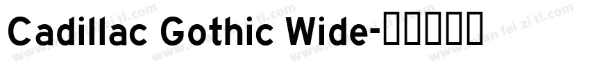 Cadillac Gothic Wide字体转换